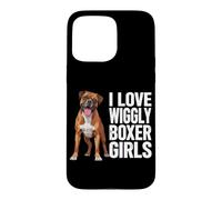I Love Wiggly Boxer Girls Funny Boxer Dog Saying Pet Boxer Case for iPhone 15 Pro Max