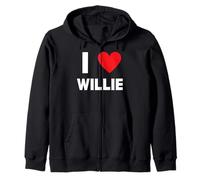I Love Willie Zip Hoodie