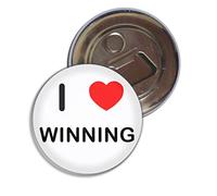 I Love Winning - 55mm Fridge Magnet Bottle Opener