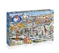 I Love Winter 1000 Piece Jigsaw Puzzle | Mike Jupp | Cartoon Jigsaw Puzzle | Premium 100% Recycled Board | Great Gift for Adults | Gibsons Games
