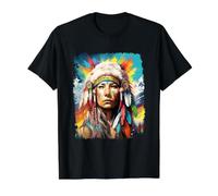 I Love Wolves Beautiful Native American Value Graphic T-Shirt, Men, Black, S