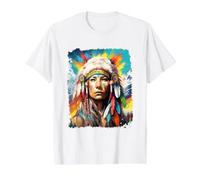I Love Wolves Beautiful Native American Value Graphic T-Shirt, Men, White, S