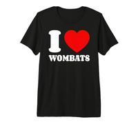 I Love Wombats Heart Premium T-Shirt