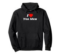 I love Yes Men with a red heart Pullover Hoodie