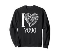 I Love Yoga Heart for Women who Love Yoga Sweatshirt