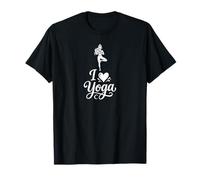 I Love Yoga Retro Heart Graphic Aesthetic Tee T-Shirt