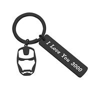 I Love You 3000 Keychain Inspire Gift Fan Gift for Wife, Girlfriend, Boyfriend, Husband Gift (3000 Keychain BK)