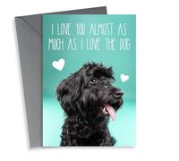 I Love You Almost As Much As The Dog Valentines Card
