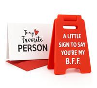 I Love You B.F.F. Mini Sign - Thoughtful Gift from Best Friends - Sentimental Desk Decor with Card & Envelope - Birthday, Christmas or Everyday Appreciation Gift for Your Friends