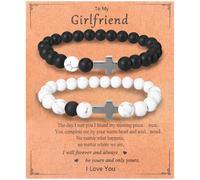 I Love You Beaded Cross Bracelet, Matching Bracelets for Couples Gifts for Him Christian Bracelets for Women, Love Bracelet Relationship Bracelets His & Her Valentine'S Day Cool Bracelets With Cross