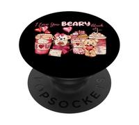 I Love You Beary Much Cute Bear Romance PopSockets Adhesive PopGrip