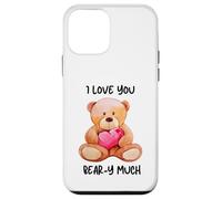 I Love You Beary Much Cute Teddy Bear Heart Pun Case for iPhone 12 mini