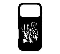 I Love You Beary Much Cute Valentine's Day Bear Case for iPhone 17 Pro