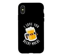 I Love You Beery Much Funny Beer Pun Case for iPhone X/XS