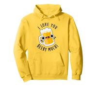 I Love You Beery Much Funny Beer Pun Pullover Hoodie
