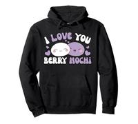 I Love You Berry Mochi Kawaii Mochi Rice Cake Mochi Pullover Hoodie