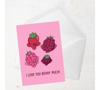 I Love You Berry Much Greetings Card - Giant Card