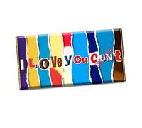 I Love You C*nt Chocolate Bar Wrapper Novelty Gift Present for Girl Friend Boy CH-161 (with chocolate)