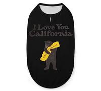 I Love You California Dog Shirts Summer Pet T-Shirts Soft Sleeveless Tank Top Pet Clothes for Small Puppy and Cats