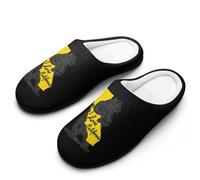 I Love You California Funny Men's Cotton Slippers Shoes Novelty Soft Non-Slip Sole Home Shoe