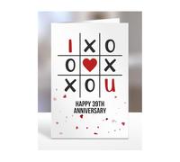 I love you card, Happy 39th Anniversary, gifts for husband, wife, boyfriend, girlfriend, mum and dad, friend, couple, presents for him, her, 39 years, A5-198_40