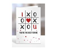 I love you card, You're the best for me, gifts for husband, wife, boyfriend, girlfriend, mum and dad, friend, couple, presents for him, her, A5-198_163
