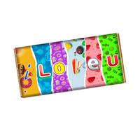 I LOVE YOU Chocolate Bar Wrapper Novelty Gift Present For Wife Husband Hubby Lover On Valentines Day Birthday Xmas CH-9006 (with chocolate bar (100g))