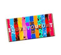 I love you Cunt Novelty Chocolate Bar Wrapper Lovely Funny Rude Adult Gift present for Birthday Christmas Valentine Wedding Marriage (#1168) (with chocolate bar)