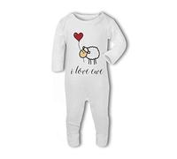 I Love You - Cute Sheep - Baby Romper Suit, New Born