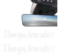 I Love You Drive Safe Mirror Sticker | 2 Pc I Love You Car Decals | Waterproof I Loves Yous Drive Safe Sticker | Funny Loves Decal Stickers Car Accessories for Women Men