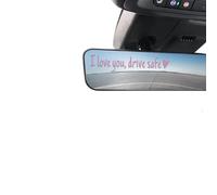 I Love You Drive Safe Mirror Sticker | 4.3in I Love You Drive Safe Decal Stickers | Waterproof Lover Car Stickers and Decals | Creative Rear View Mirror Decal Car Interior Decorations for Women Men