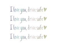 I Love You Drive Safe Mirror Sticker, 4PCS Drive Safe I Love You Rear View Mirror Decal, Waterproof Car Stickers and Decals, Novelty Car Interior Decorations Rearview Mirrors Sticker, for Men Women