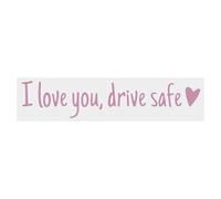I Love You Drive Safe Mirror Sticker | Car Stickers and Decals for Women | Waterproof Letters Emblem Labels for Truck Window Bumper Windshield Vehicles Exterior Decor