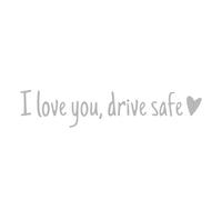 I Love You Drive Safe Mirror Sticker, Drive Safe I Love You Rear View Mirror Decal, Waterproof Car Stickers and Decals, 2025 Novelty Car Interior Decorations Rearview Mirrors Sticker, for Men Women