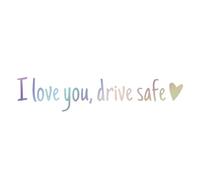 I Love You Drive Safe Mirror Sticker, Drive Safe I Love You Rear View Mirror Decal, Waterproof Car Stickers and Decals, 2025 Novelty Car Interior Decorations Rearview Mirrors Sticker, for Men Women