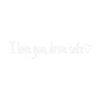I Love You Drive Safe Mirror Sticker, Drive Safe I Love You Rear View Mirror Decal, Waterproof Car Stickers and Decals, 2025 Novelty Car Interior Decorations Rearview Mirrors Sticker, for Men Women