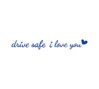 I Love You Drive Safe Mirror Sticker | I Love You Stickers Wing Mirror | Waterproof Rearview Mirrors Decal with Heart | Novelty Loves Decal Stickers Car Interior Decorations Gift for Family, Her, Him