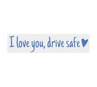 I Love You Drive Safe Mirror Sticker - Mirror Stickers for Cars,Waterproof Letters Emblem Labels for Truck Window Bumper Windshield Vehicles Exterior Decor