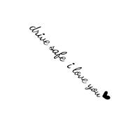 I Love You Drive Safe Safe Mirror Sticker - Car Mirror Sticker Outside I Love You | Car Decoration Gift, Waterproof Interior Design For Rear Views And Windows, Accessories For Car