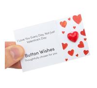 I Love You Every Day | Valentines | Button Wishes Sew On Token | Cracker Filler