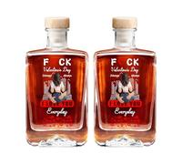 I Love You Everyday Personalized Couple Empty Whiskey Bottle,Custom Glass Liquor Decanter with Name Portrait,Anniversary Valentines Day Gifts for Her Him Couple