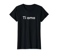 I Love You Funny Italian Word Value Graphic T-Shirt, Women, Black, S
