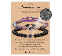 I Love You Gift To My Man Boyfriend Girlfriend Soulmate My Love Husband Wife Fiance Anniversary Birthday Christmas Gifts for Her Him, 7", Stainless Steel, no gemstone