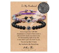 I Love You Gift To My Man Boyfriend Girlfriend Soulmate My Love Husband Wife Fiance Anniversary Birthday Christmas Gifts for Her Him, 7", Stainless Steel, no gemstone