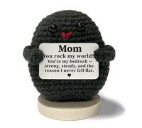 I Love You Gifts for Women, Handmade Positive Crochet Rock Emotional Support, for Mom, Encouragement Gifts, Self Care Just Because for Her, Thanksgiving