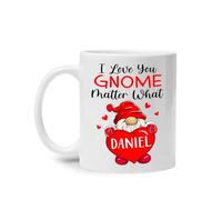 I Love You Gnome Matter What Tea Cup Unique Coffee Mug Durable Drinking Cup Fun Gifts Foe Office Mom Anniversary Celebration 330Ml
