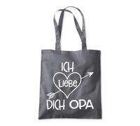 I Love You Grandpa In German Tote Shopping Bag 10 Litres Capacity 42 x 38cm