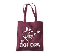 I Love You Grandpa In German Tote Shopping Bag 10 Litres Capacity 42 x 38cm