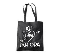 I Love You Grandpa In German Tote Shopping Bag 10 Litres Capacity 42 x 38cm