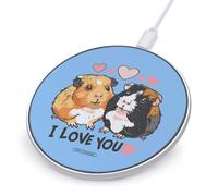 I Love You Guinea Pig Wireless Charger Fast Wireless Charging Pad Slim Wireless Charger Mat for Women Men